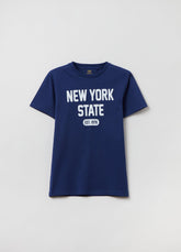 Ovs Cotton T-Shirt With Printed Lettering